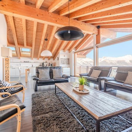 Ski Paradise MOUNTAIN&LUXE apartments Veysonnaz Bagian luar foto