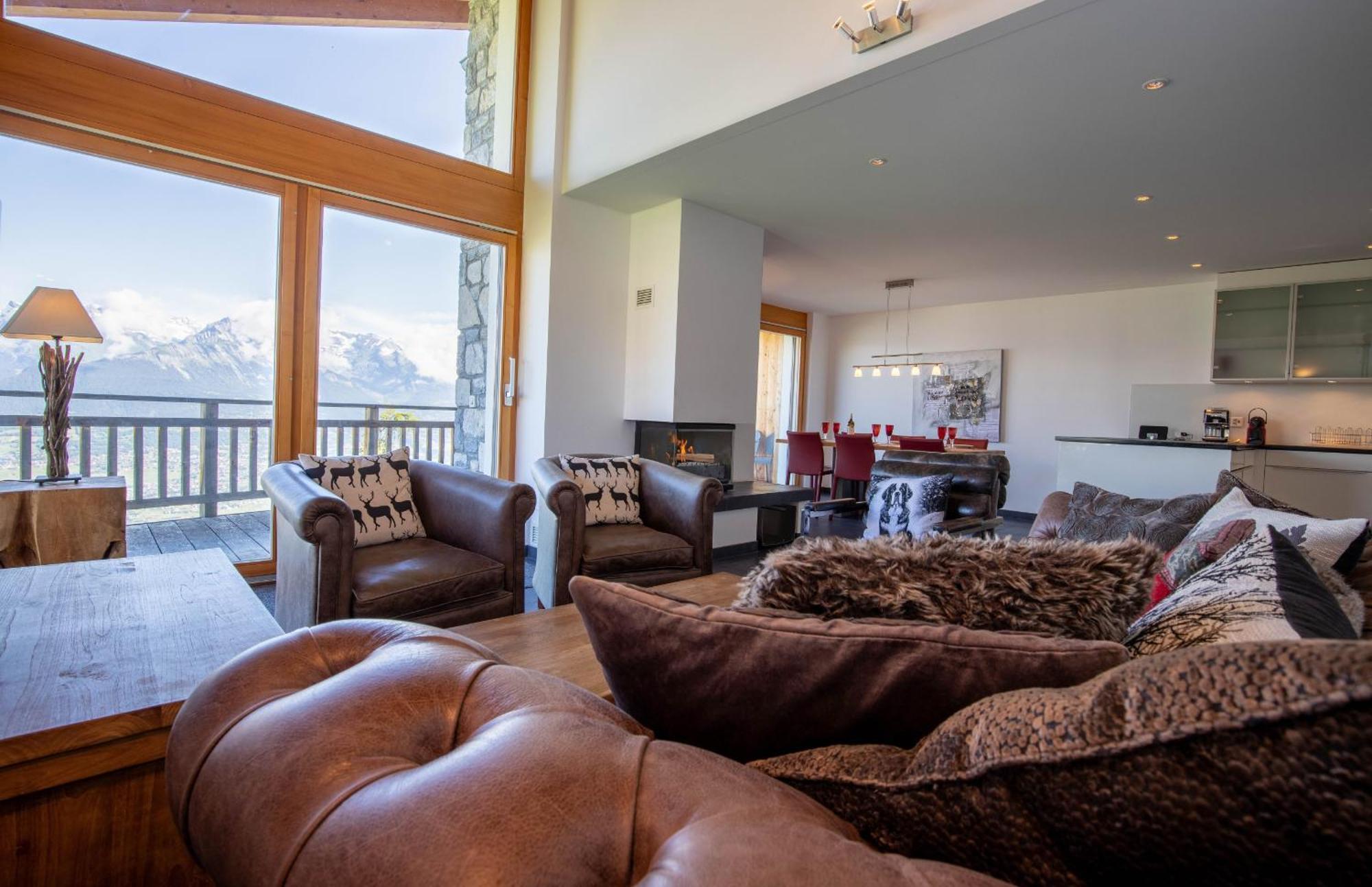 Ski Paradise MOUNTAIN&LUXE apartments Veysonnaz Bagian luar foto