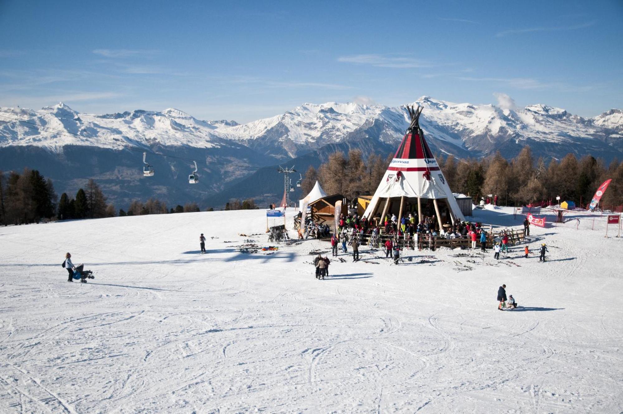Ski Paradise MOUNTAIN&LUXE apartments Veysonnaz Bagian luar foto