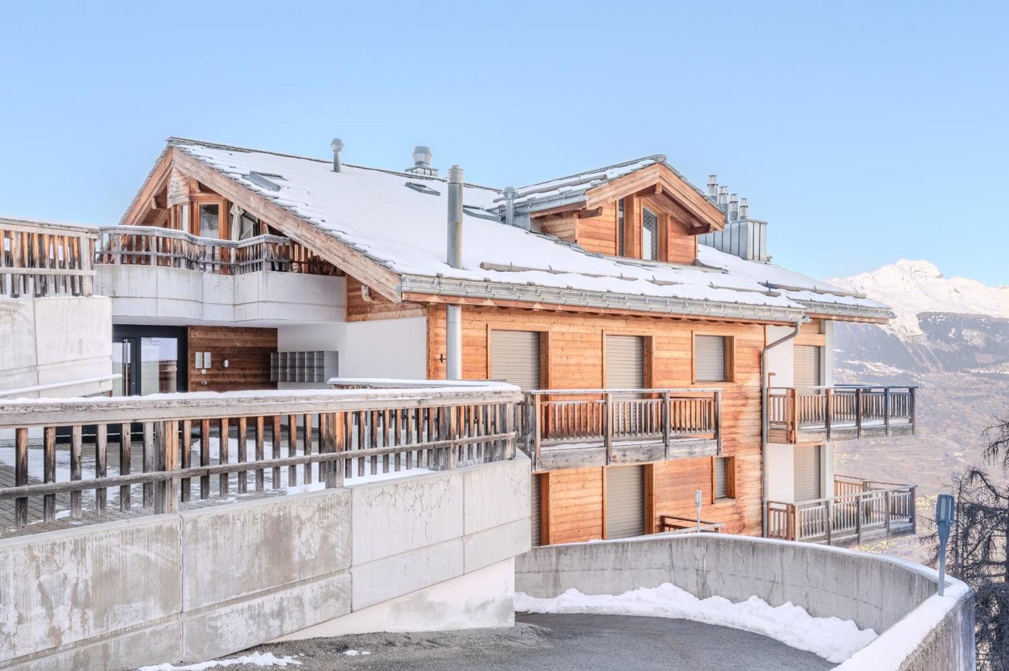 Ski Paradise MOUNTAIN&LUXE apartments Veysonnaz Bagian luar foto