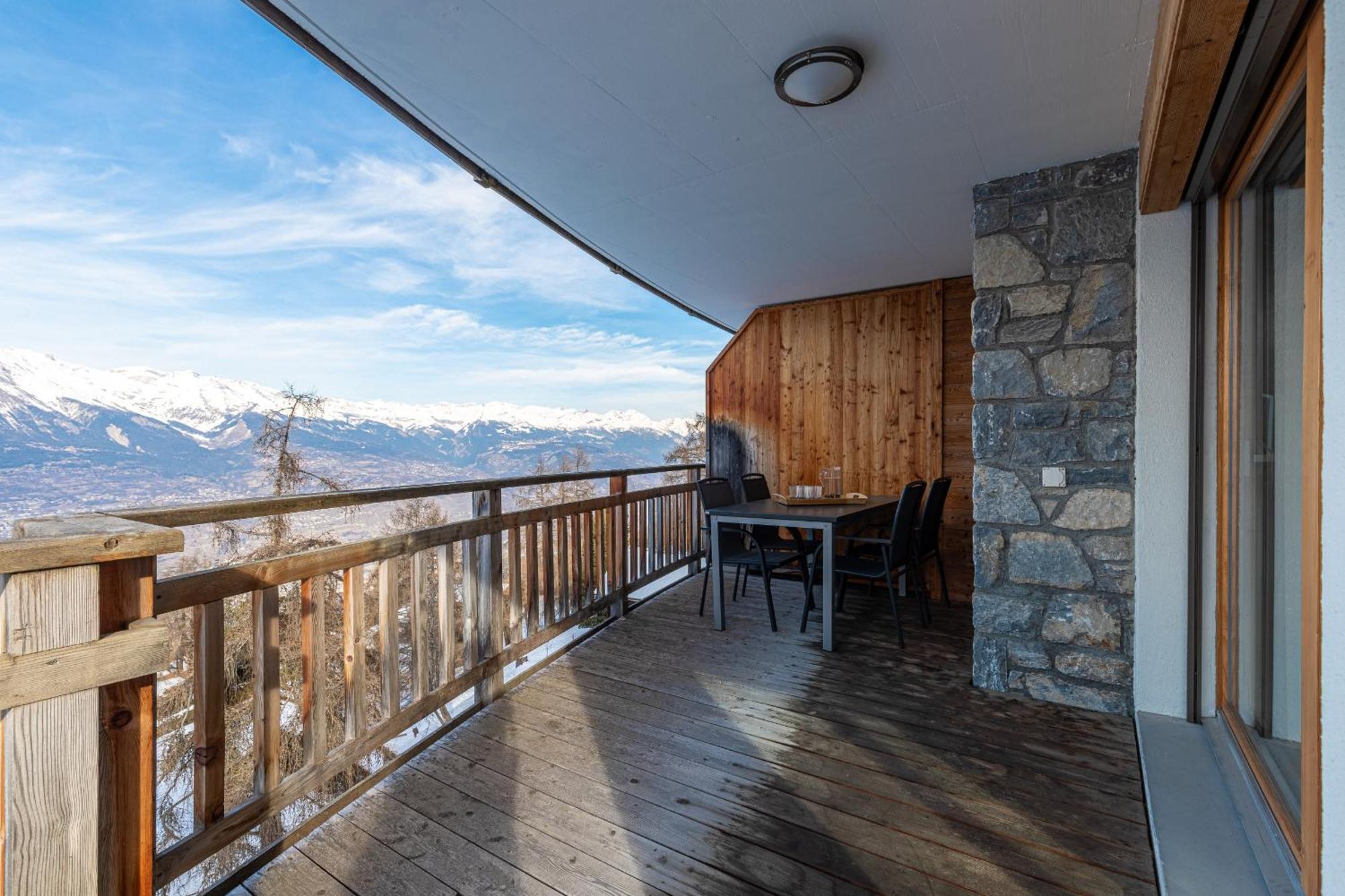 Ski Paradise MOUNTAIN&LUXE apartments Veysonnaz Bagian luar foto