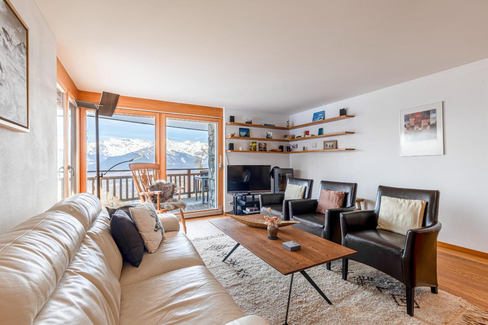 Ski Paradise MOUNTAIN&LUXE apartments Veysonnaz Bagian luar foto