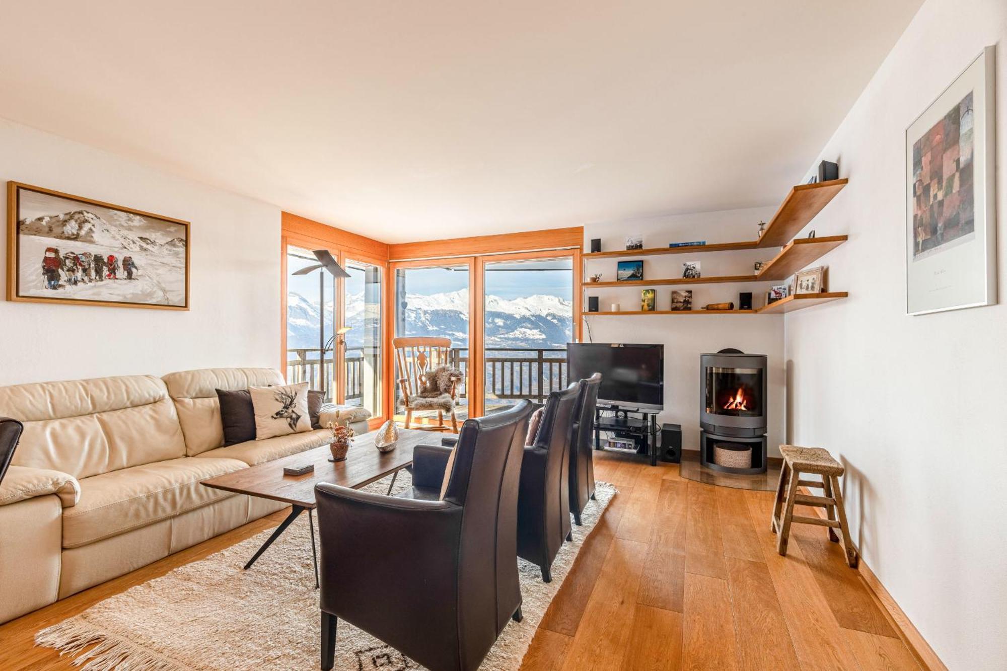 Ski Paradise MOUNTAIN&LUXE apartments Veysonnaz Bagian luar foto